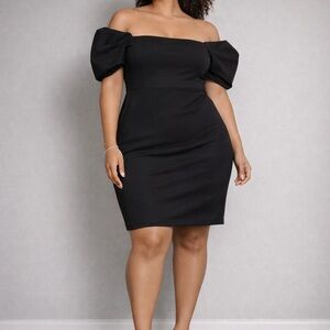 Chic Black Strapless Dress